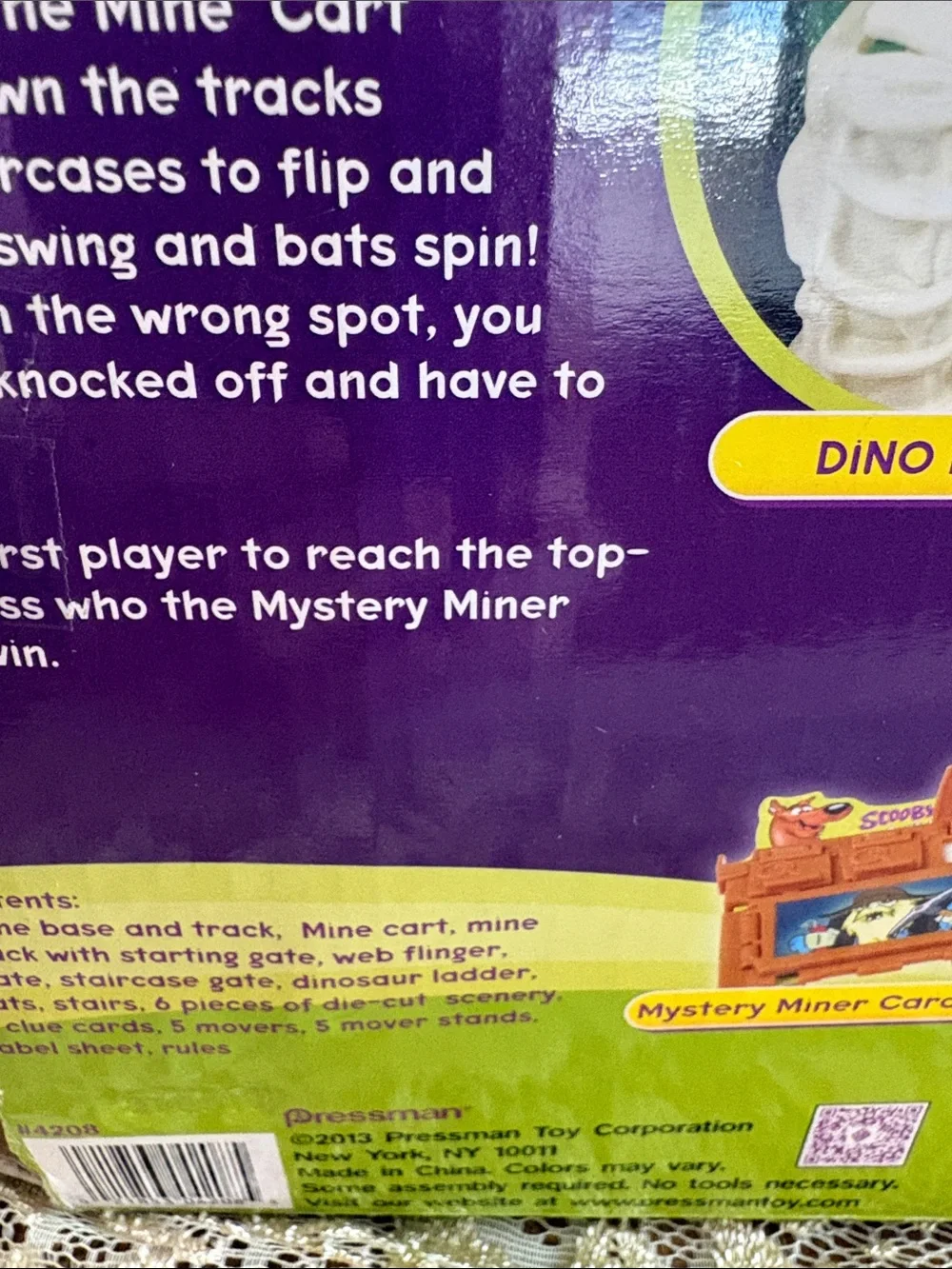 Scooby Doo Mystery Mine VTG 3D Game Missing Cart